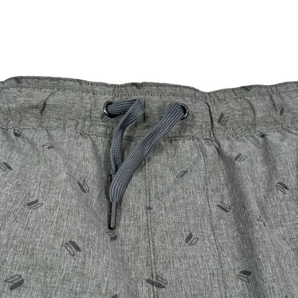 Linksoul Golf Shorts Men’s 2XL XXL Gray Logo All-Over Print Drawstring Lined - Picture 3 of 10